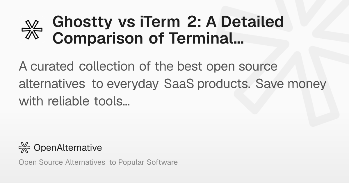 Ghostty vs iTerm 2: A Detailed Comparison of Terminal Emulators in 2026