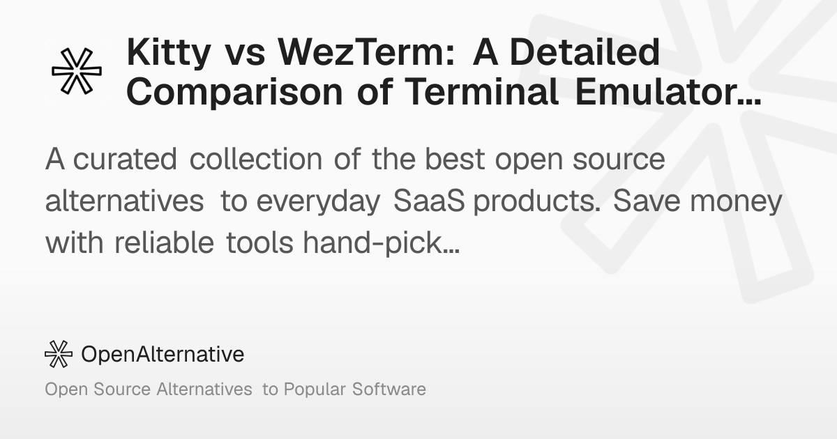 Kitty vs WezTerm: A Detailed Comparison of Terminal Emulators in 2026