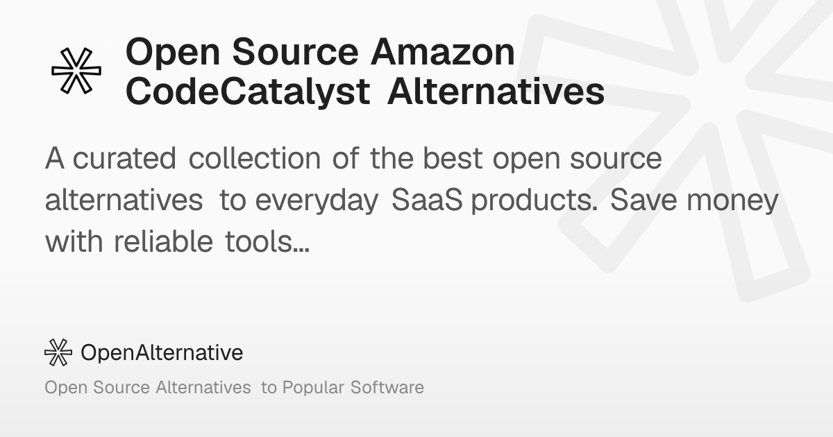 Best Open Source Amazon CodeCatalyst Alternatives in 2026
