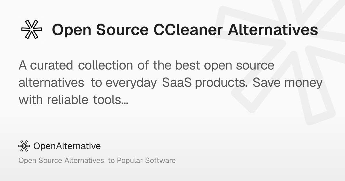 3 Best Open Source CCleaner Alternatives in 2026