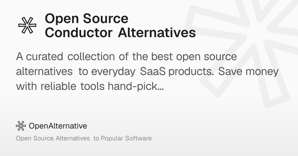 8 Best Open Source Conductor Alternatives in 2026