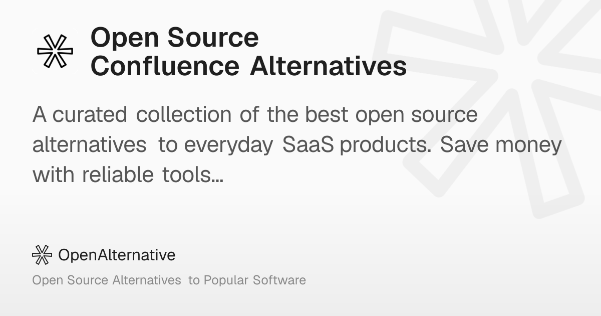 10 Best Open Source Confluence Alternatives in 2026