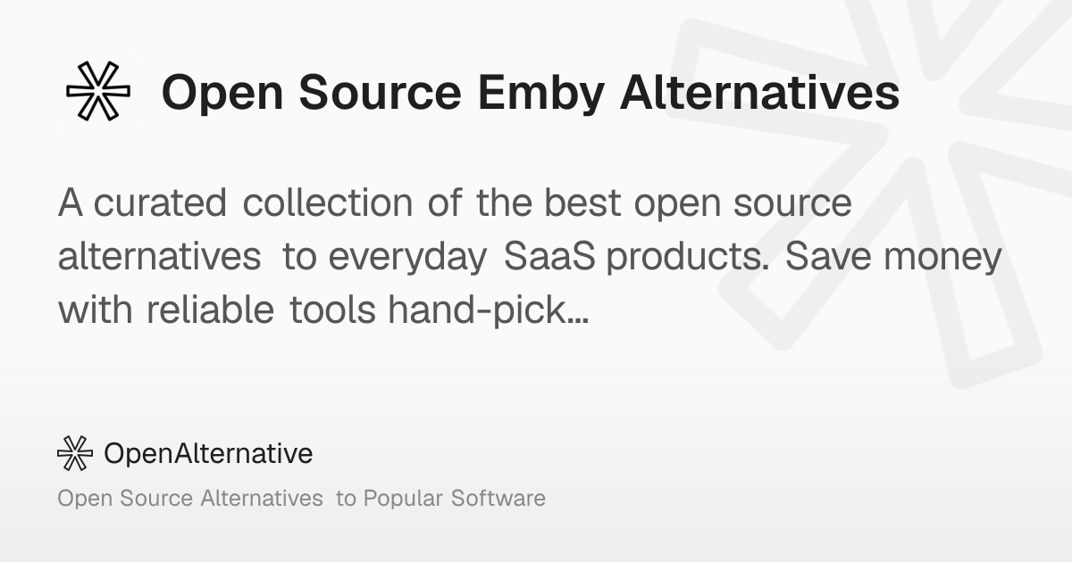 2 Best Open Source Emby Alternatives in 2026