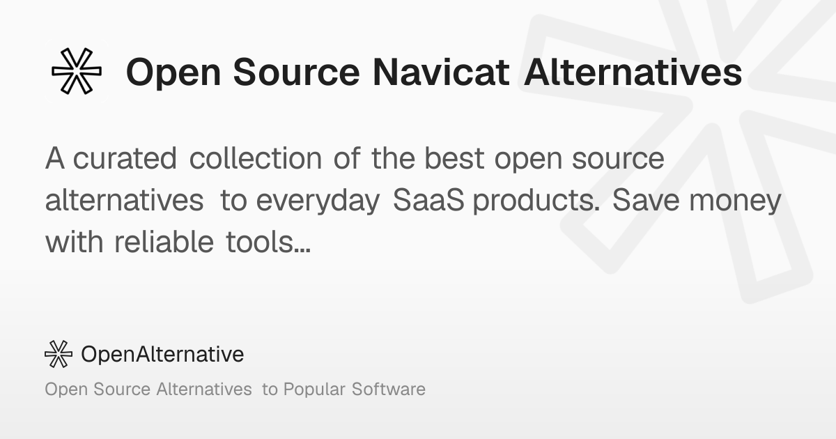 5 Best Open Source Navicat Alternatives in 2026