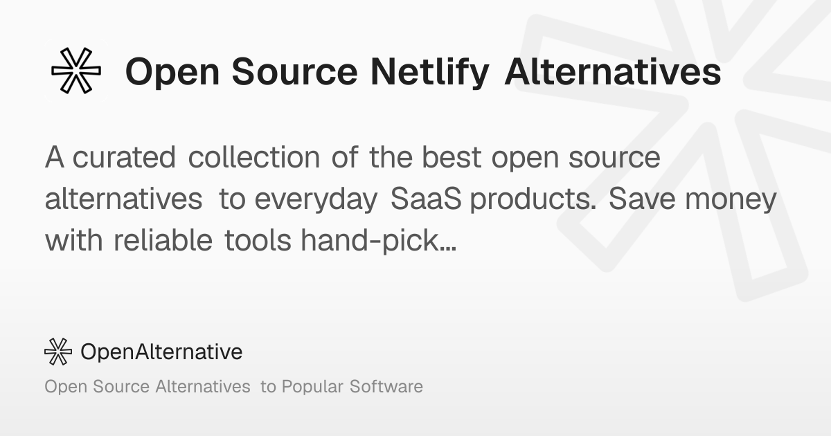 7 Best Open Source Netlify Alternatives in 2026