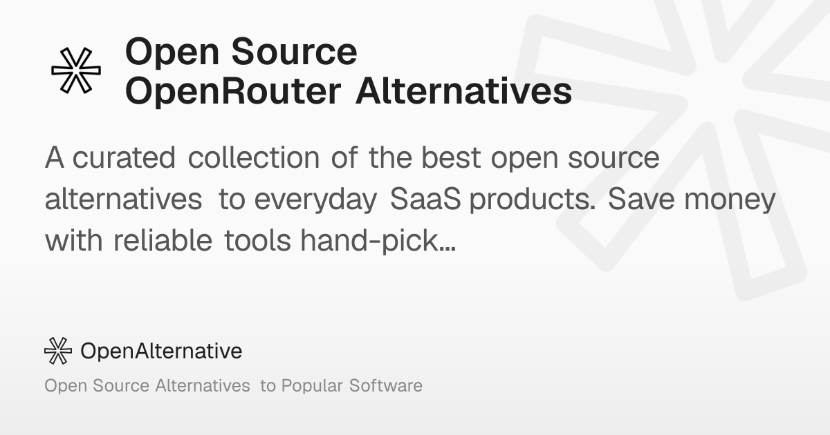 3 Best Open Source OpenRouter Alternatives in 2026