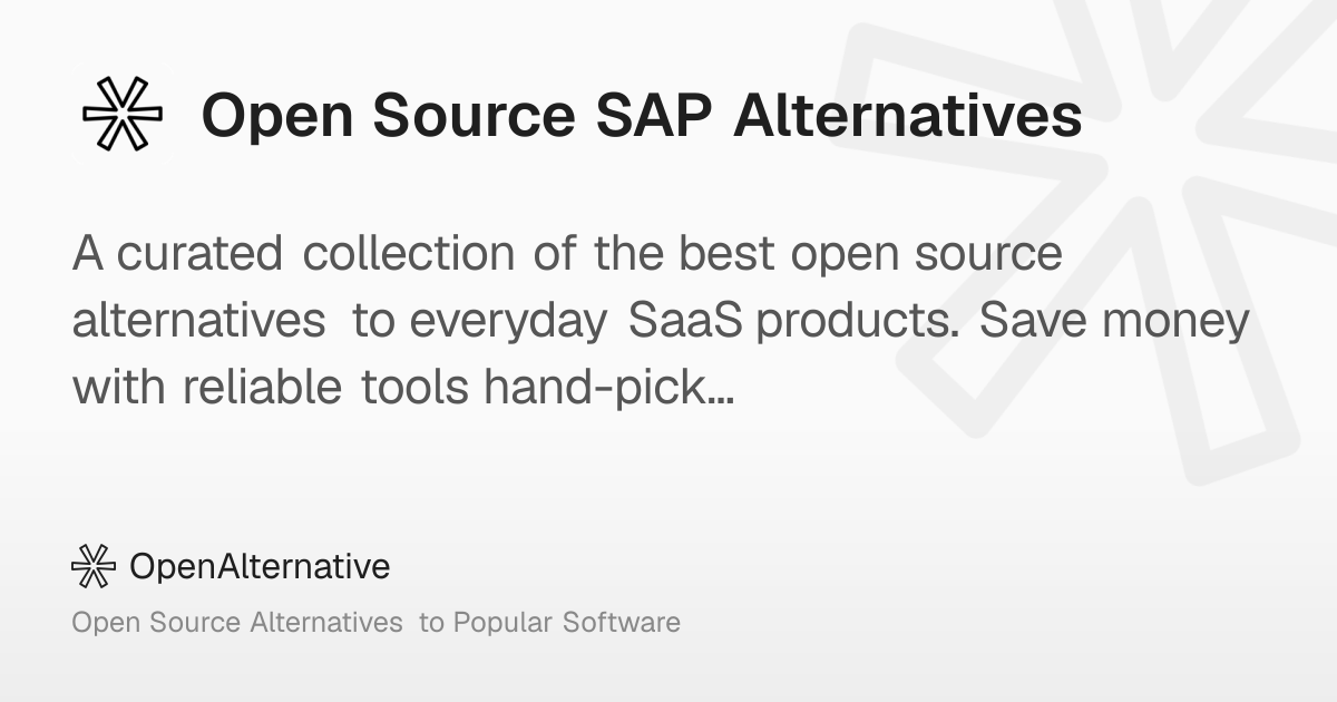4 Best Open Source SAP Alternatives in 2026