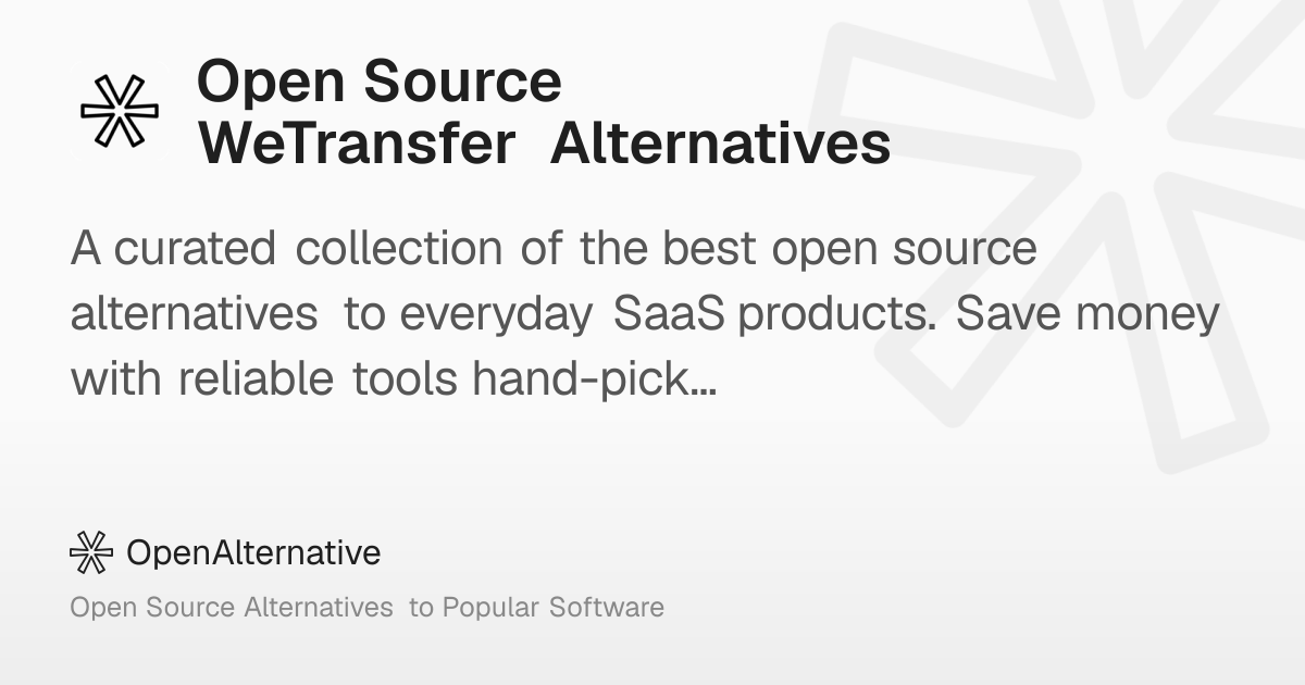 2 Best Open Source WeTransfer Alternatives in 2026