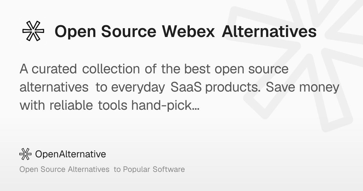3 Best Open Source Webex Alternatives in 2026