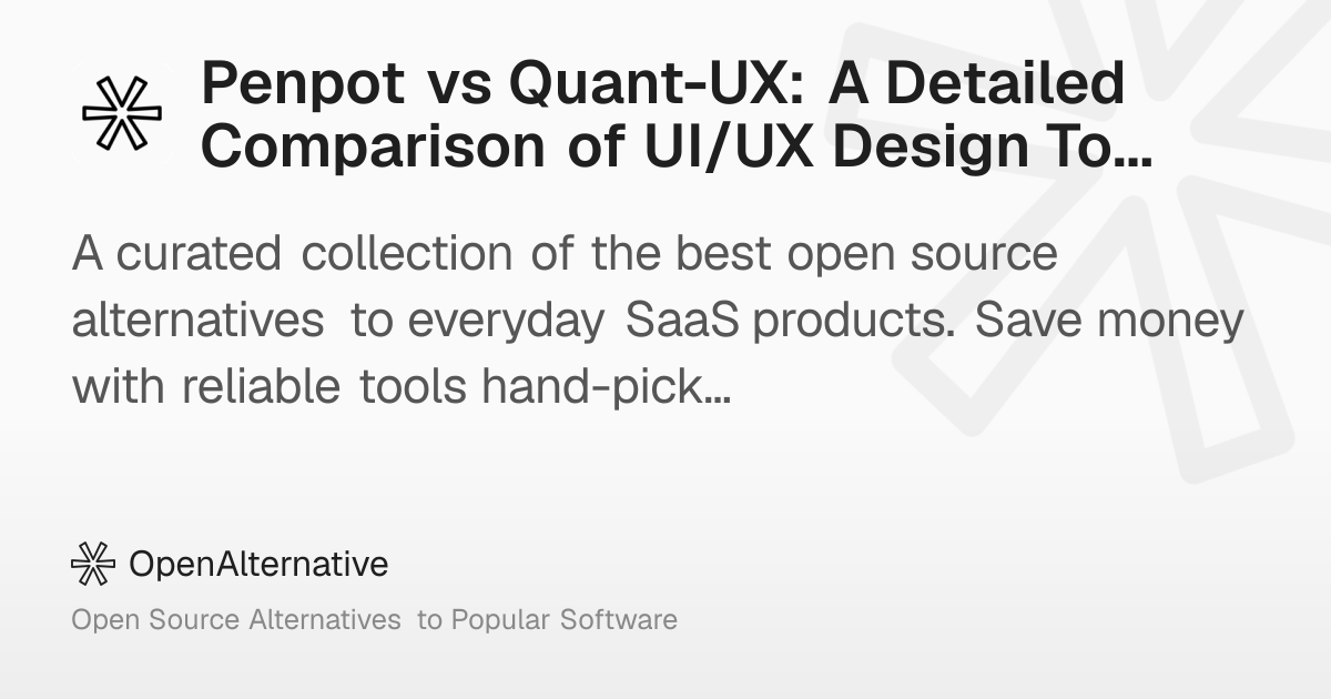 Penpot vs Quant-UX: A Detailed Comparison of UI/UX Design Tools in 2026