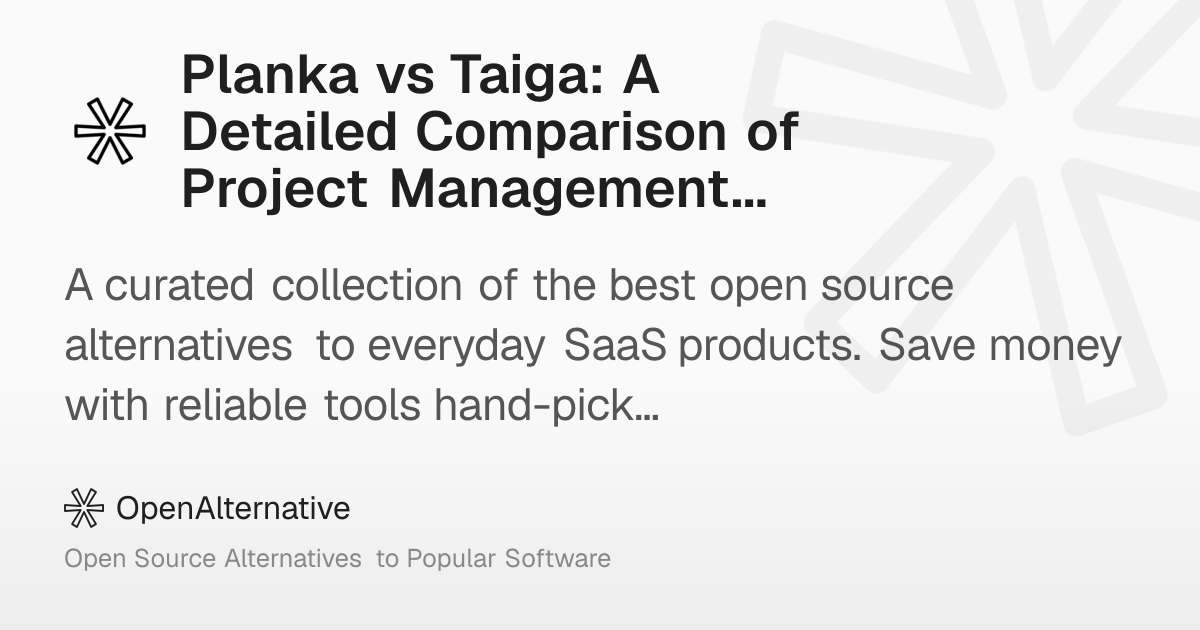 Planka vs Taiga: A Detailed Comparison of Project Management Suites in 2026