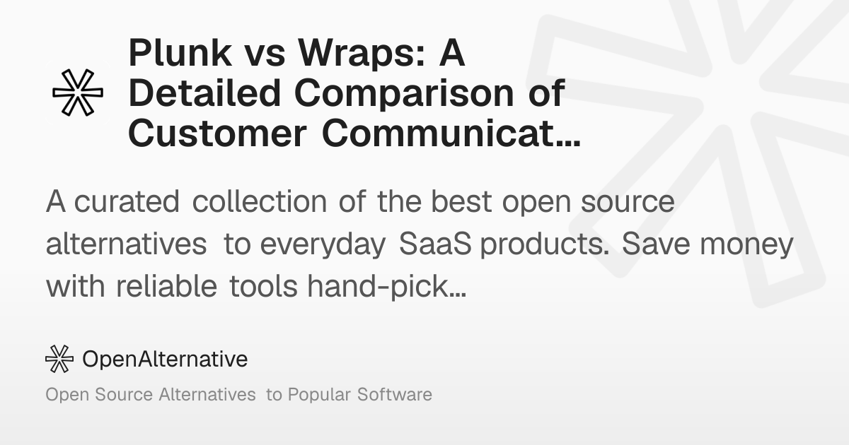 Plunk vs Wraps: A Detailed Comparison of Customer Communication ...