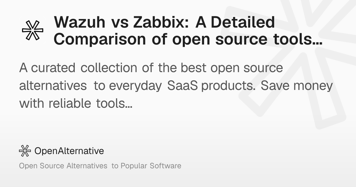 Wazuh vs Zabbix: A Detailed Comparison of open source tools in 2026