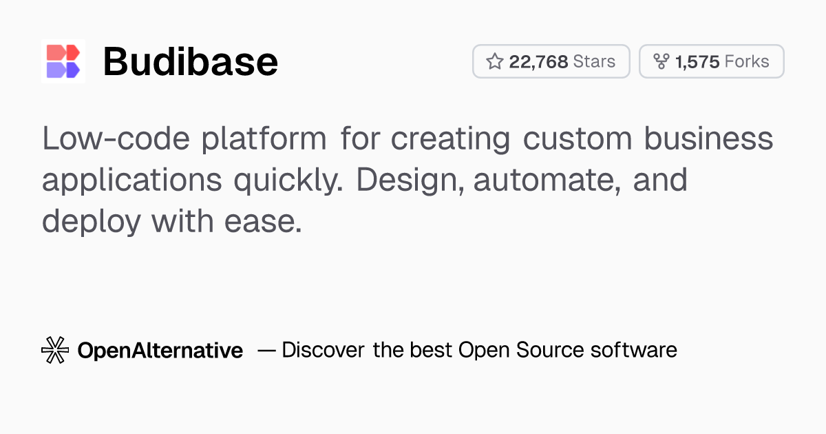 Budibase: Open Source Alternative To Retool, Make And Zapier ...