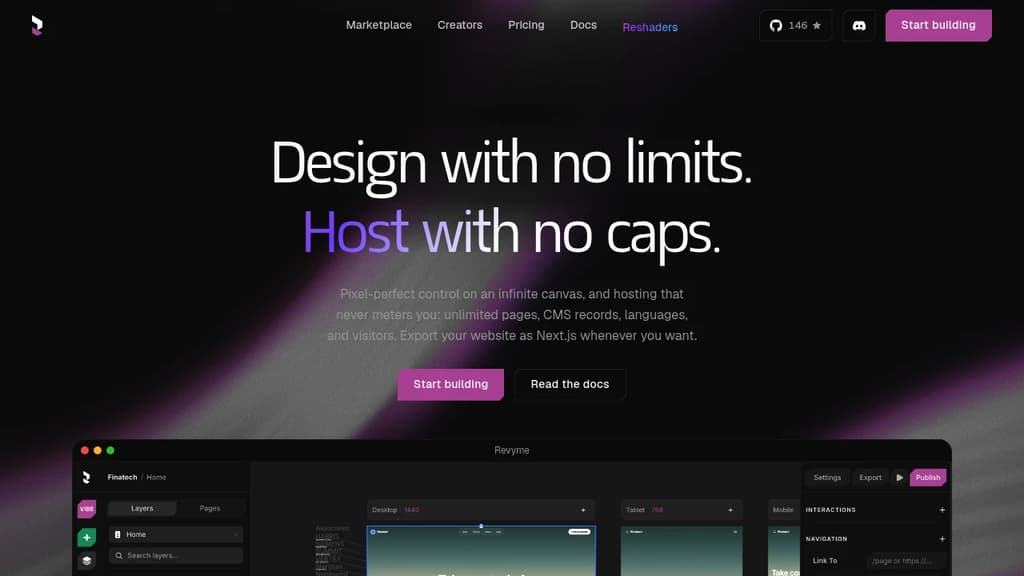 Screenshot of Revyme