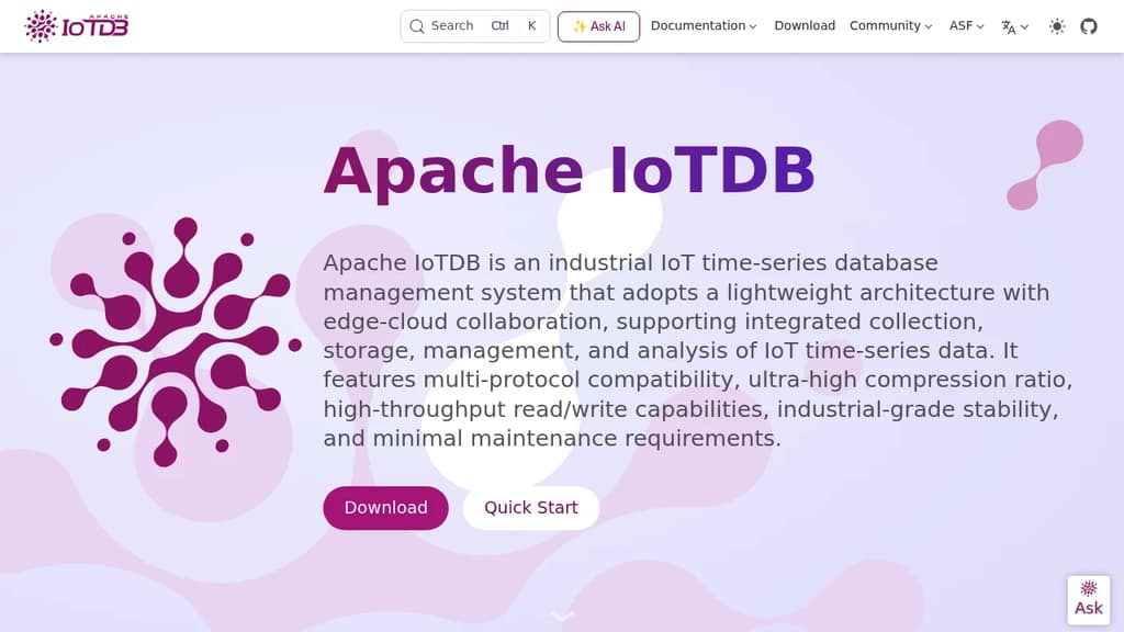 Screenshot of Apache IoTDB