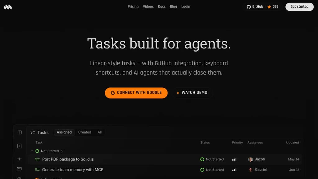 Screenshot of Macro Tasks website