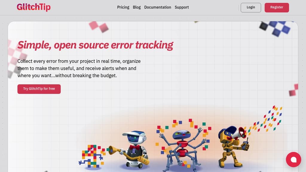 Screenshot of GlitchTip