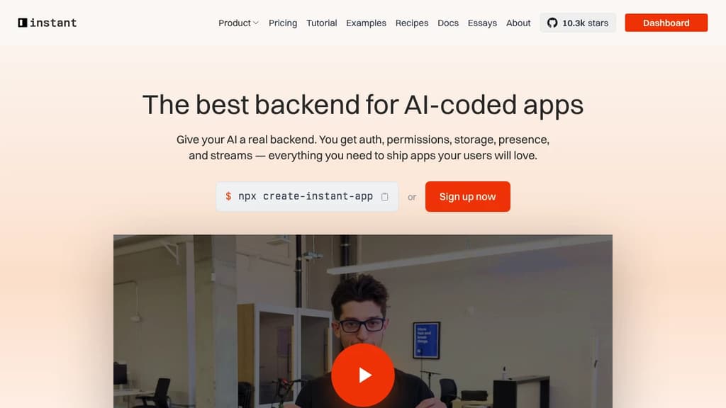 Screenshot of Instant
