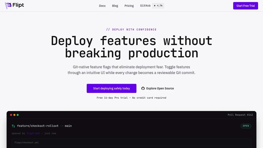 Screenshot of Flipt