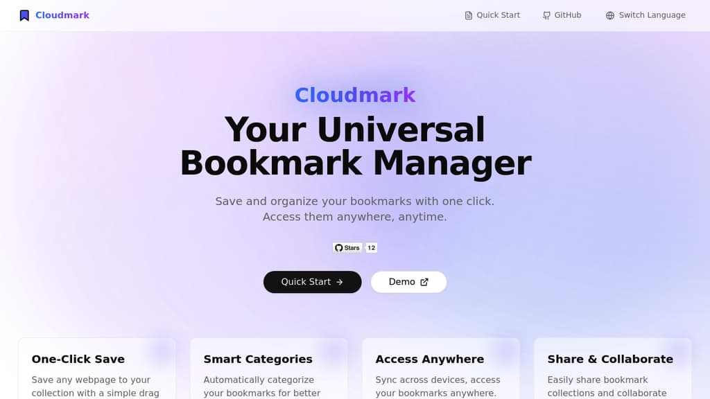 Screenshot of Cloudmark website