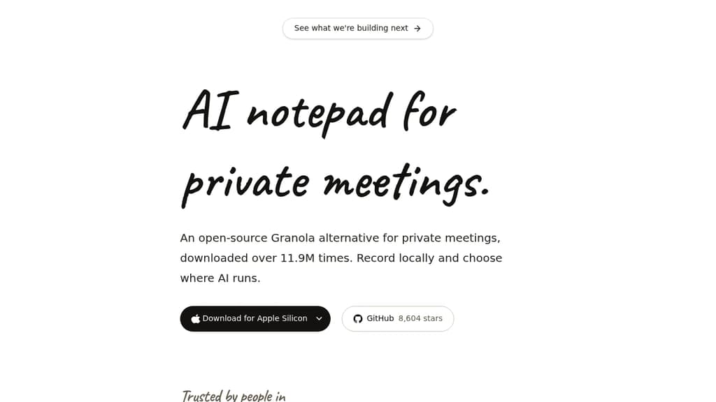 Screenshot of Anarlog website