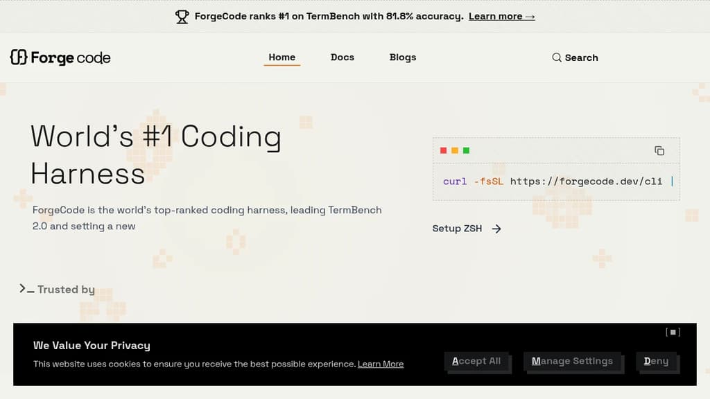 Screenshot of Forgecode