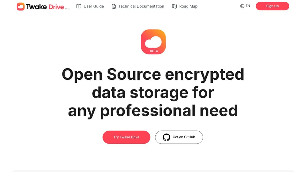 Screenshot of Twake Drive website