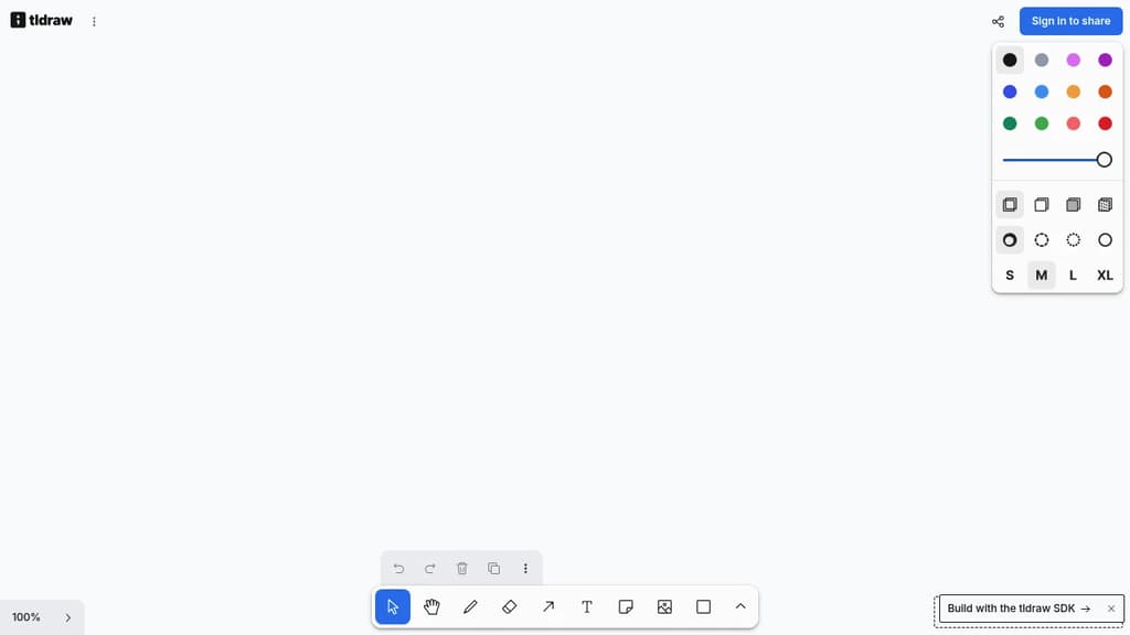 Screenshot of Tldraw