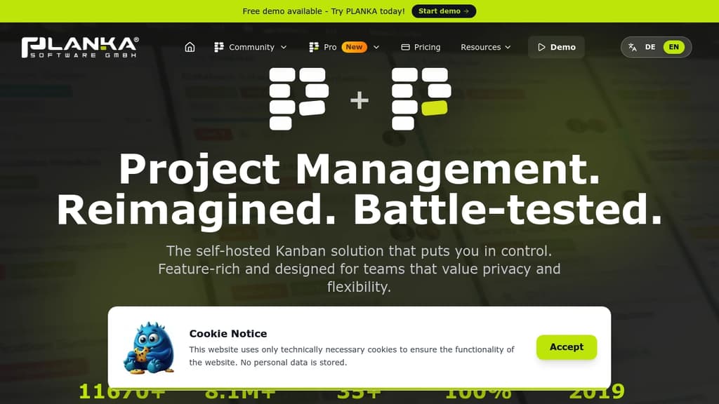 Screenshot of Planka