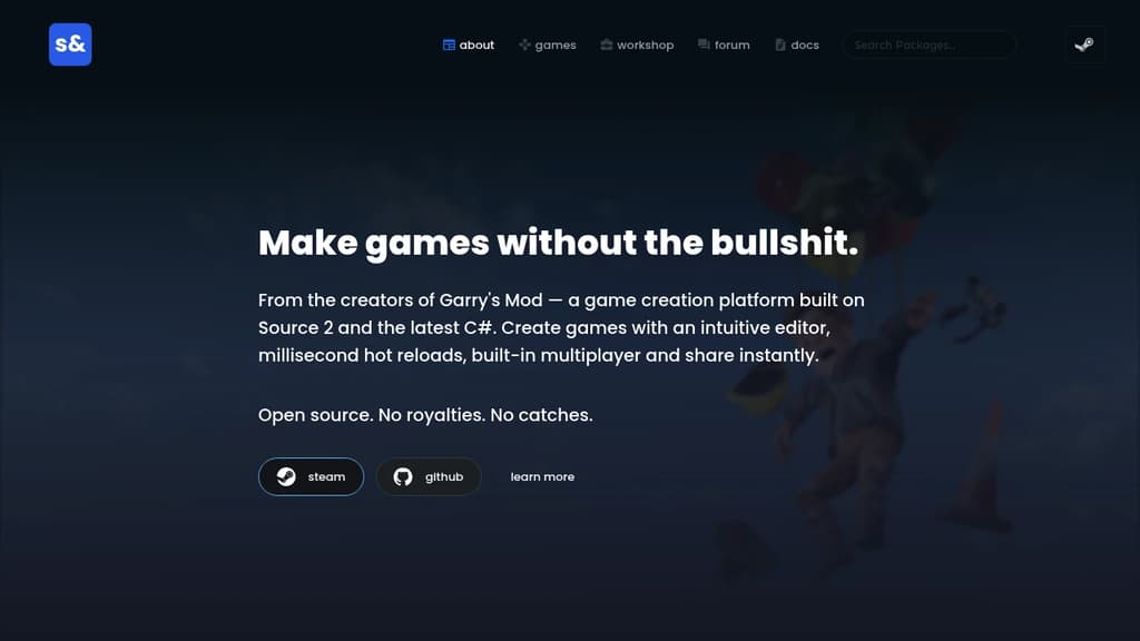 Screenshot of s&box