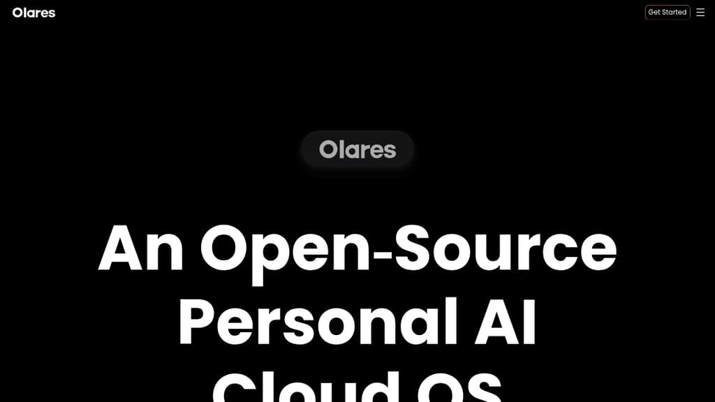 Screenshot of Olares