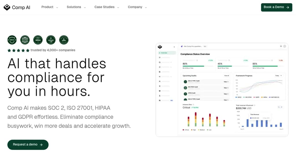 Screenshot of Comp AI