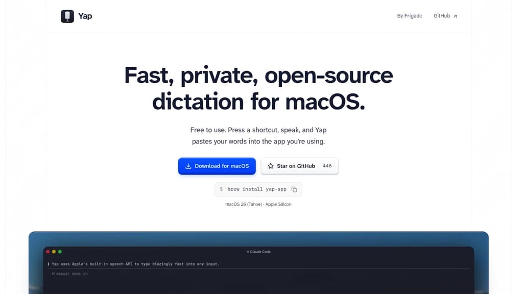 Screenshot of Yap