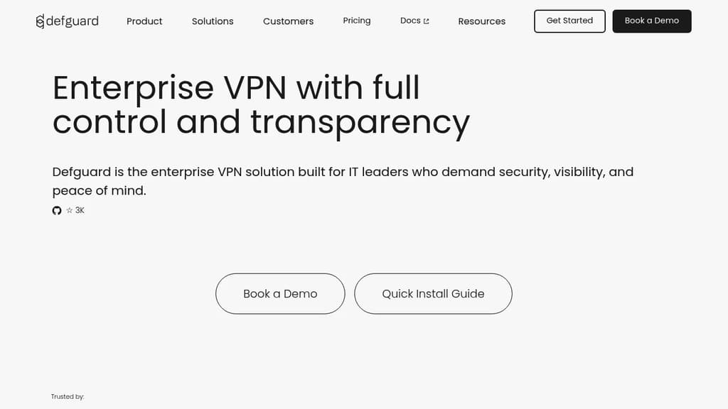 Defguard interface screenshot