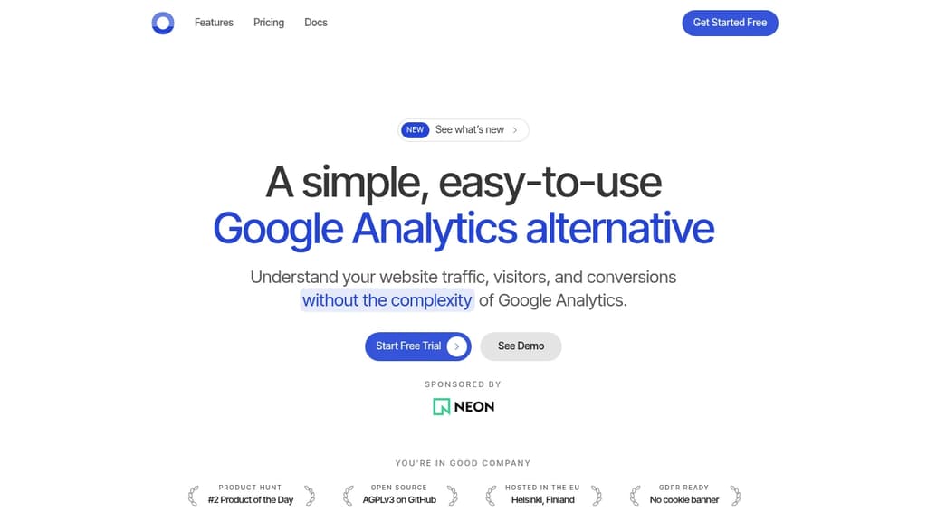 Screenshot of Open Analytics