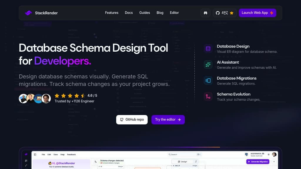 Screenshot of StackRender