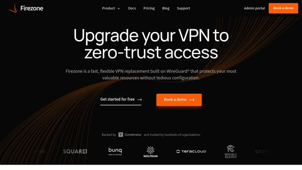 Screenshot of FireZone website