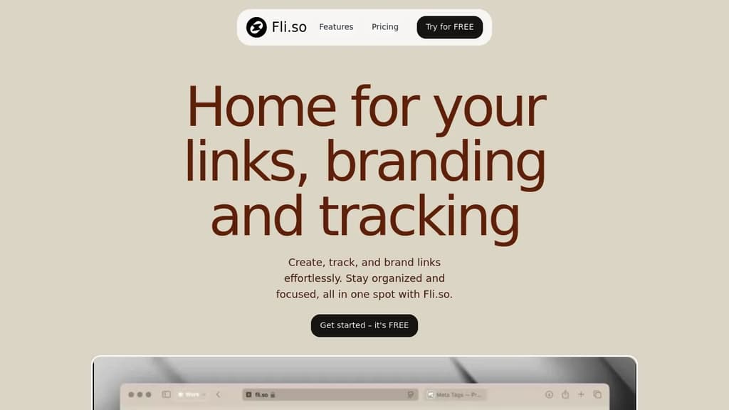 Screenshot of Fli.so