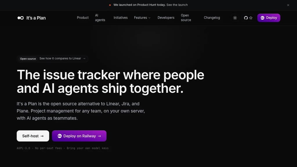Screenshot of It's a Plan