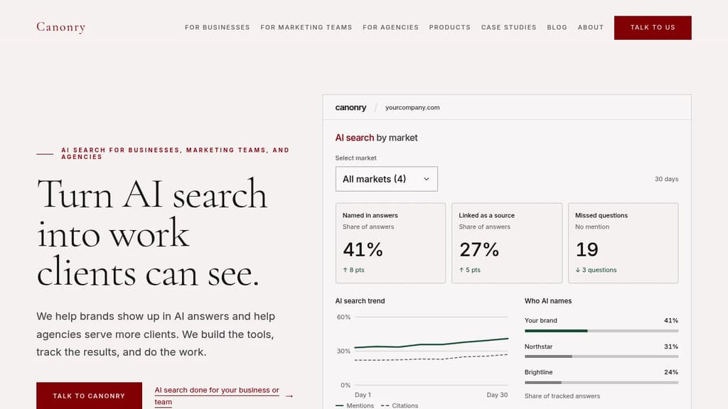 Screenshot of Canonry