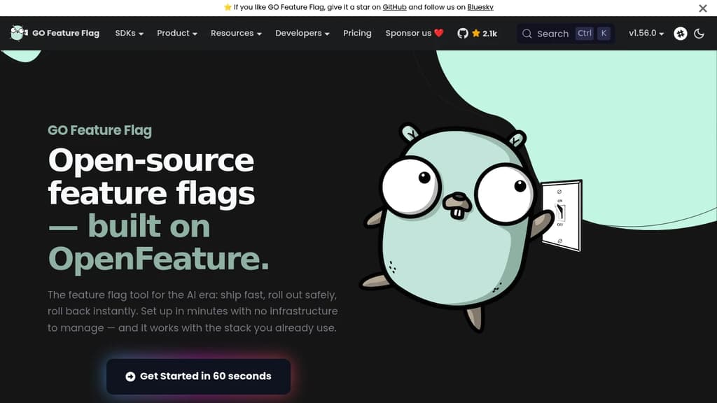 Screenshot of Go Feature Flag
