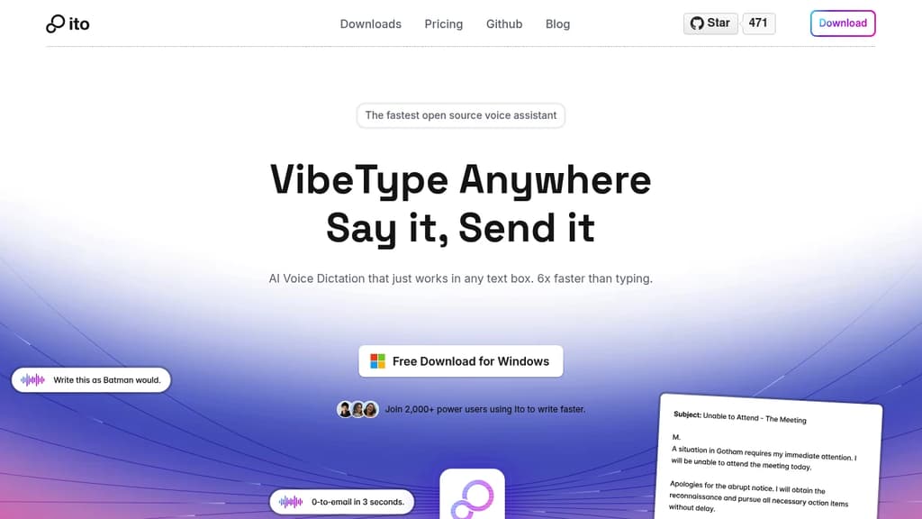 Screenshot of Ito