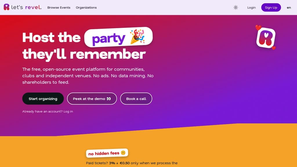 Screenshot of Revel