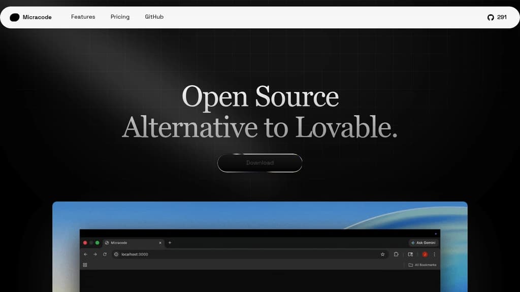 Screenshot of Micracode