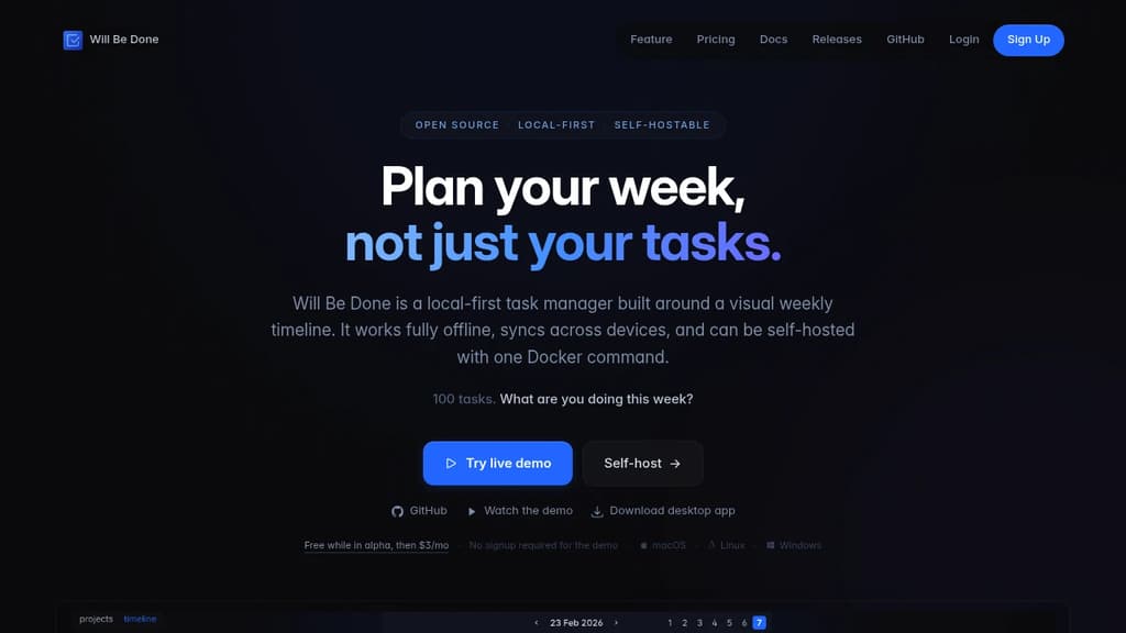 Screenshot of Will Be Done