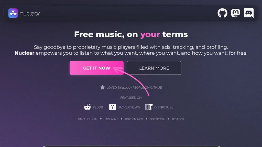 Screenshot of Nuclear