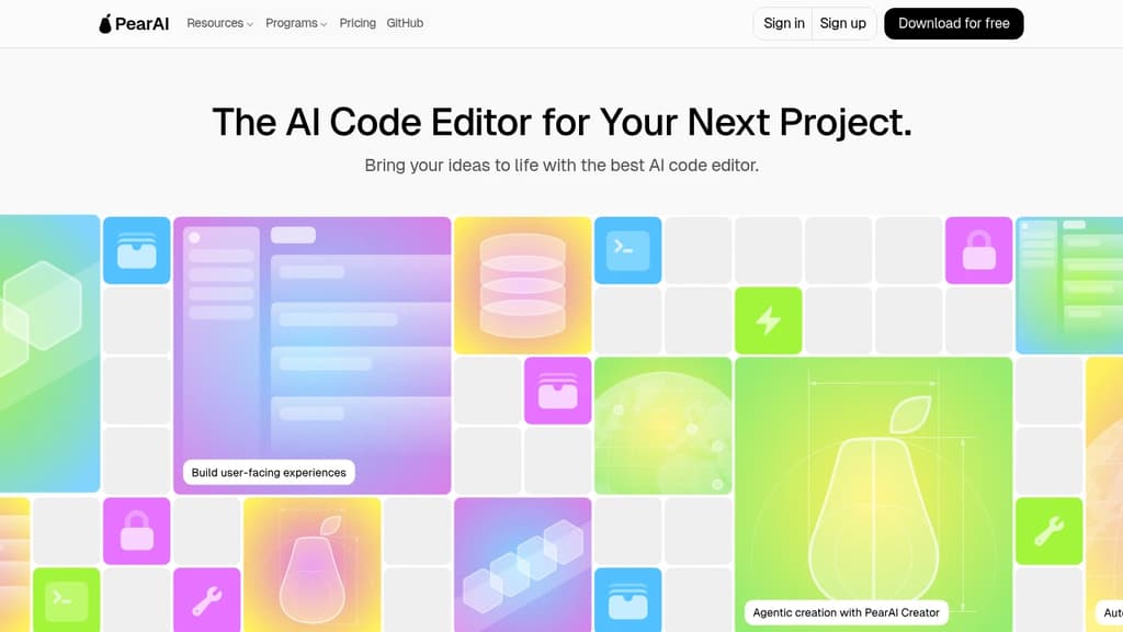 PearAI interface screenshot