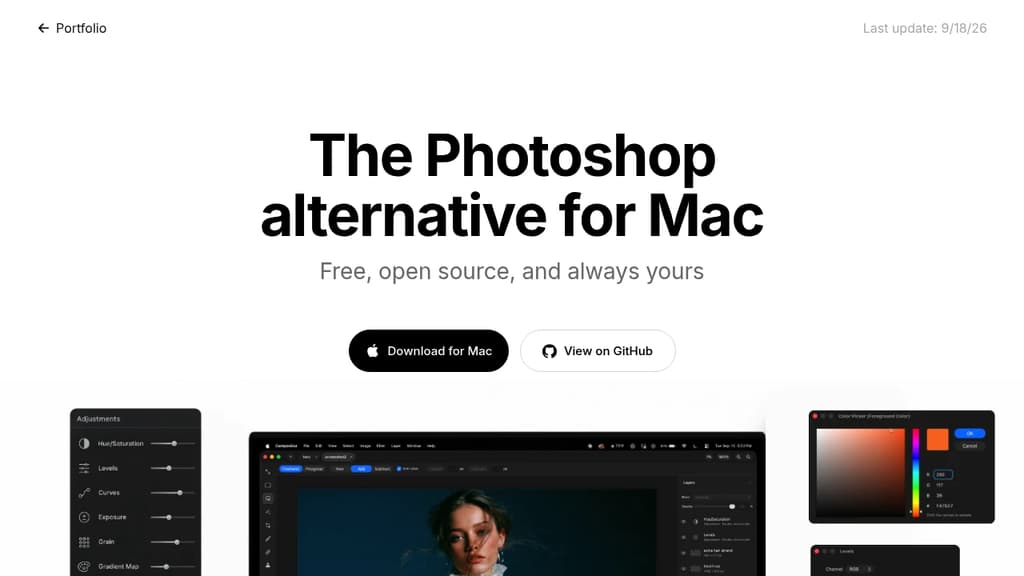 Screenshot of Compositor website