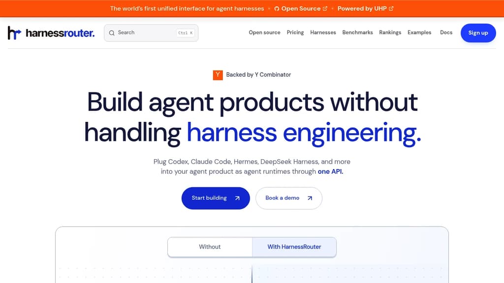 Screenshot of HarnessRouter